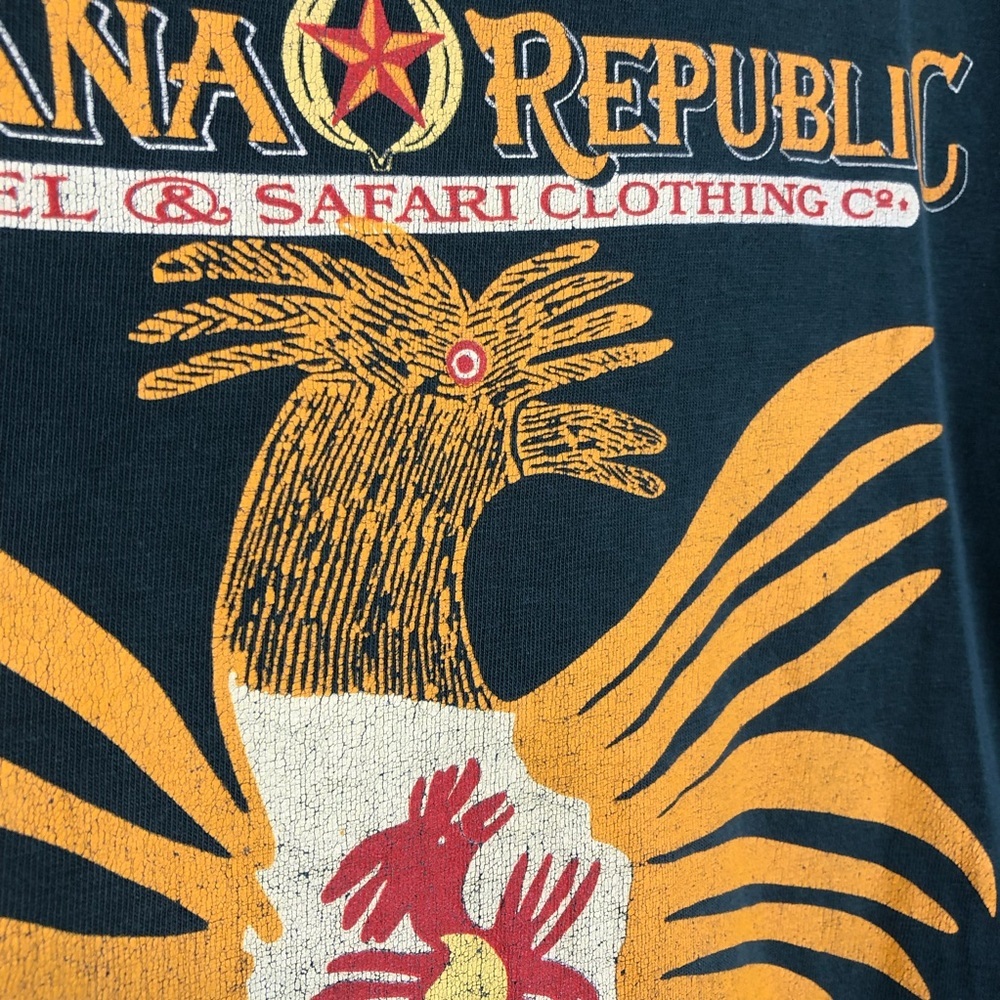 Rare HTF Vintage 80s Banana Republic Graphic Tee - Picture 3 of 5